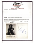 The Supremes Photo Signed by all 3, Including Florence Ballard -- With Epperson COA
